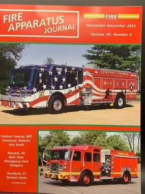 Fire Apparatus Journal Nov December 2022 Vol 39 Number 6 Newark NJ Hartford CT